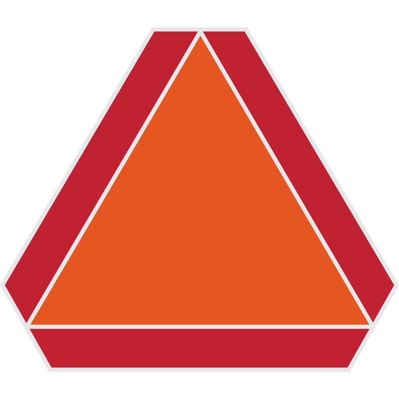 HILLMAN - Hillman English Orange/Red Slow Moving Vehicle Sign 14 in. H X 16 in. W - Case of 6
