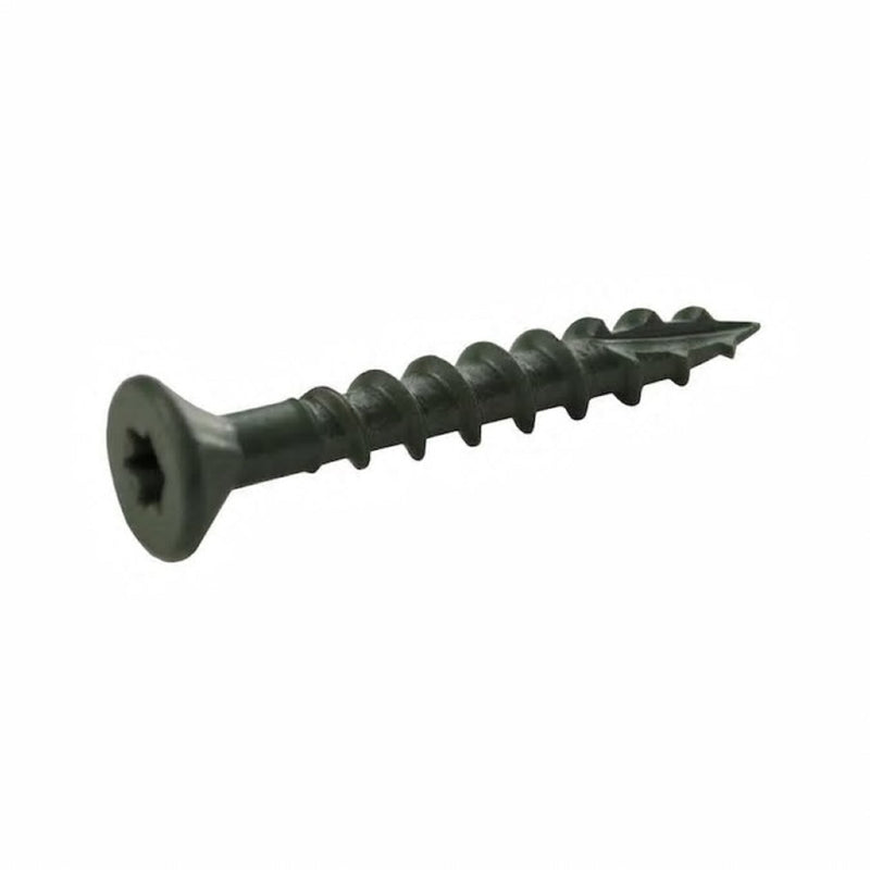 PRIMEGARD PLUS - Grip-Rite PrimeGuard Plus No. 8 wire X 1-5/8 in. L Green Star Bugle Head Exterior Deck Screws 1 lb 1 - Case of 12 [L158ST1]