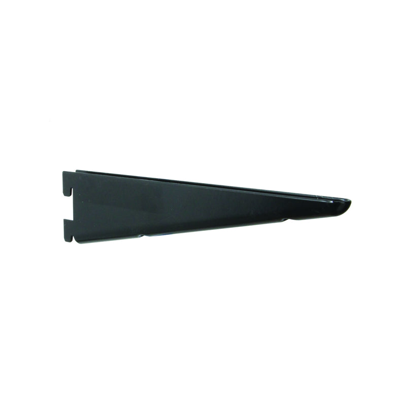 KNAPE & VOGT - Knape & Vogt 182 Black Steel Double Slot Bracket 16 Ga. 9 in. L 450 lb - Case of 10
