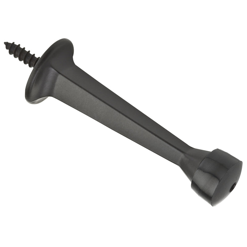 NATIONAL HARDWARE - National Hardware Zinc w/Rubber Tip Oil Rubbed Bronze Black Rigid Door Stop Mounts to wall