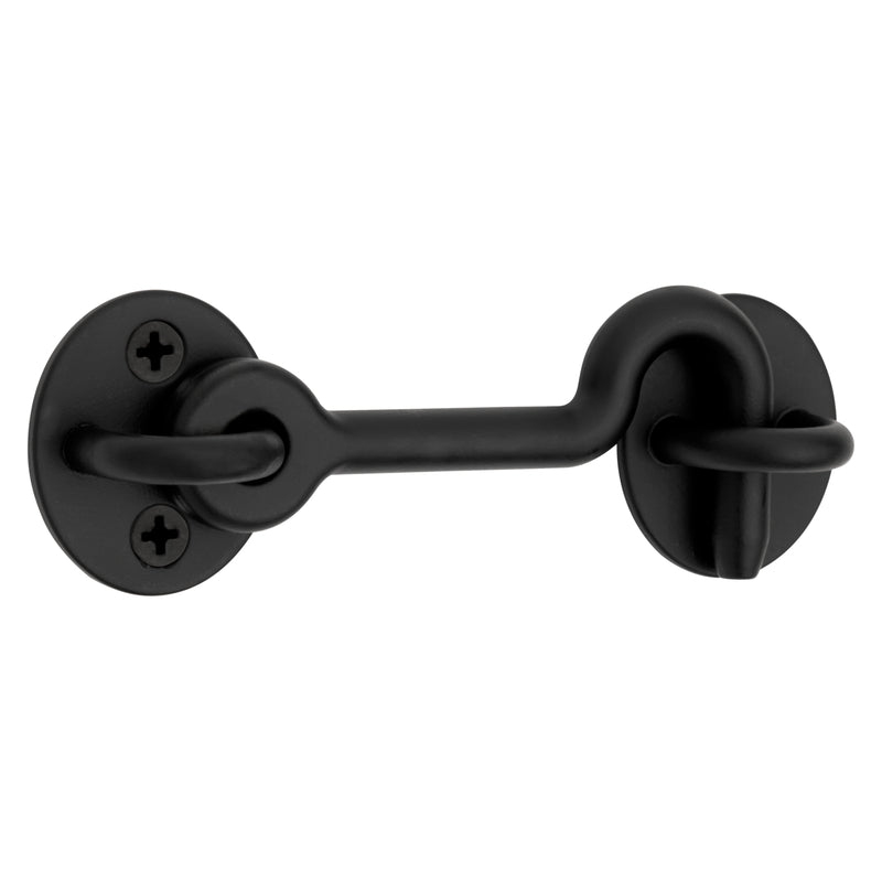 NATIONAL HARDWARE - National Hardware Matte Black Steel Hook and Eye Closure 1 pc