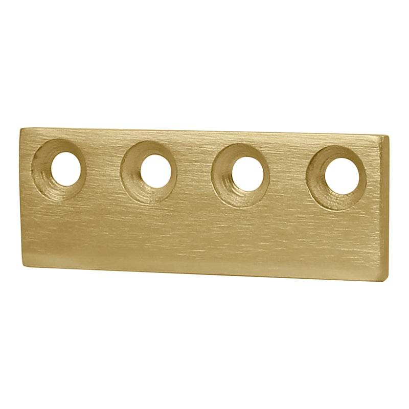 NATIONAL HARDWARE - National Hardware 3-1/8 in. L Brushed Gold Steel Sliding Door Hardware Connecting Adapter 1 pk