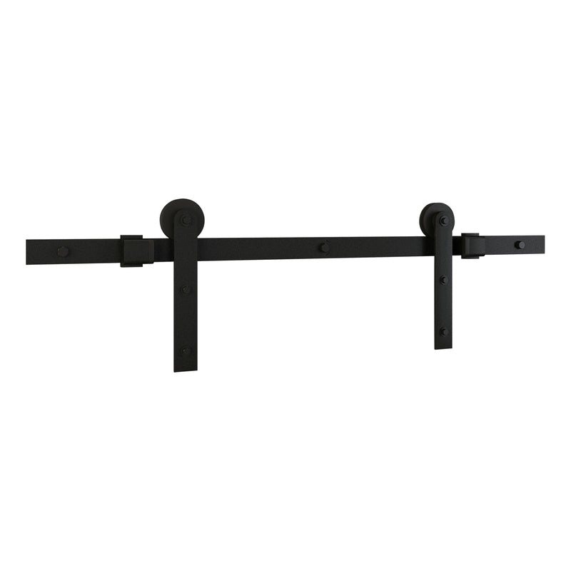 NATIONAL HARDWARE - National Hardware Builder Matte Black Steel Barn Door Hanger Kit 1 pc
