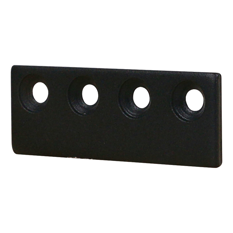 NATIONAL HARDWARE - National Hardware 3-1/8 in. L Matte Black Steel Sliding Door Hardware Connecting Adapter 1 pk