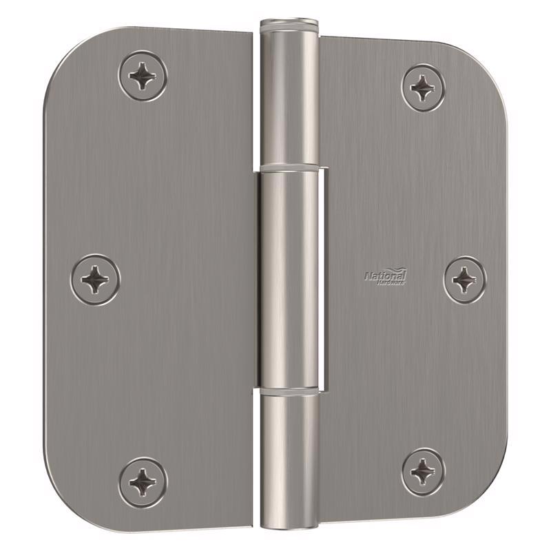 NATIONAL HARDWARE - National Hardware Squeak Guard 3.5 in. L Satin Nickel Door Hinge 3 pk [N830-449]