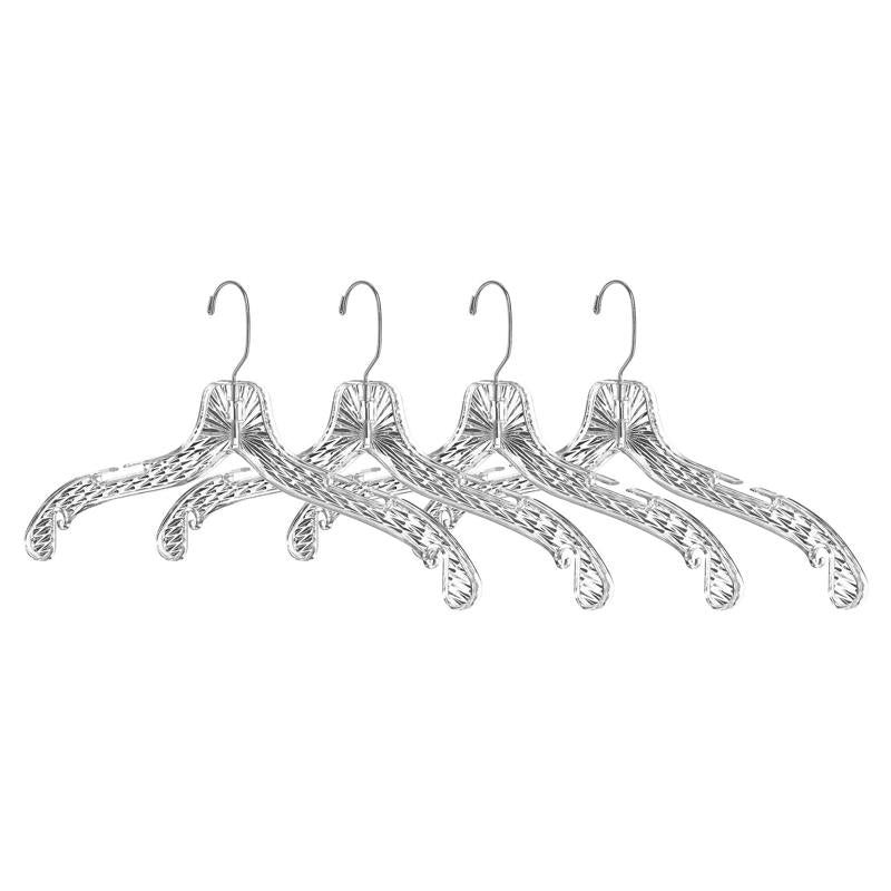 WHITMOR - Whitmor 8.80 in. H X 16.8 in. W X 1.8 in. L Plastic Clear Hanger 4 pk