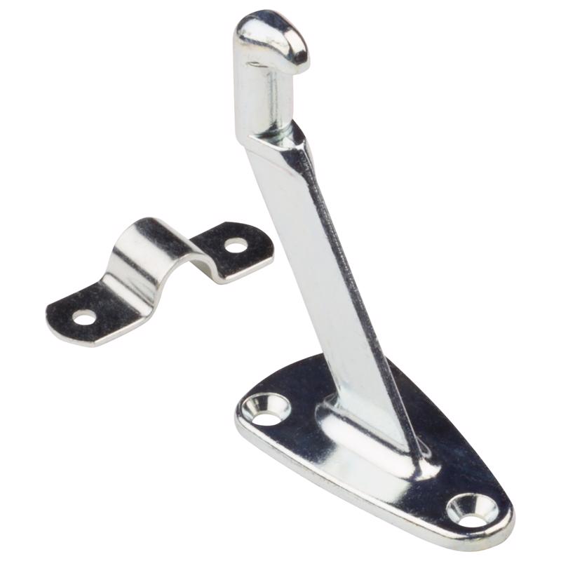 NATIONAL HARDWARE - National Hardware Silver Zinc Die Cast w/Steel Strap Handrail Bracket 2.13 in. L 250 lb