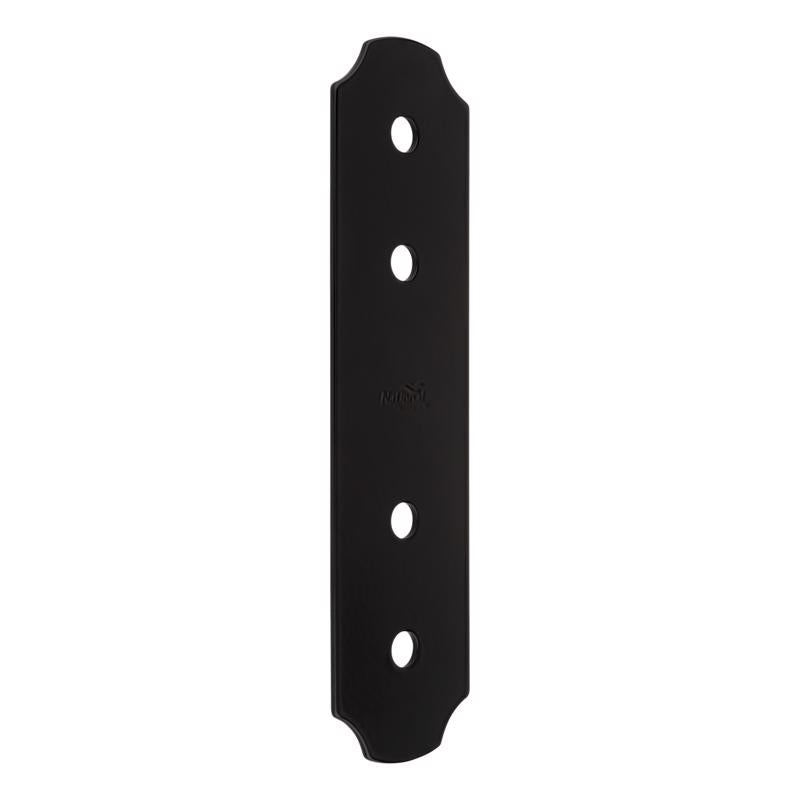 NATIONAL HARDWARE - National Hardware Hartley Storm Shine Black Steel Flat Strap 1 pk
