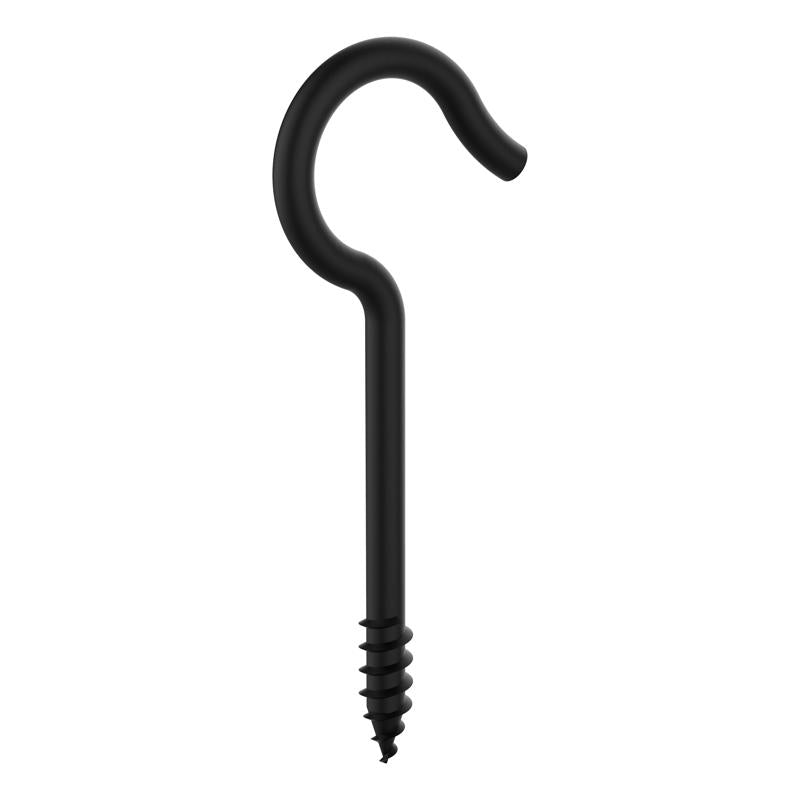 NATIONAL HARDWARE - National Hardware Medium Storm Shine Black Steel 3-3/8 in. L Ceiling Hook 1 pk
