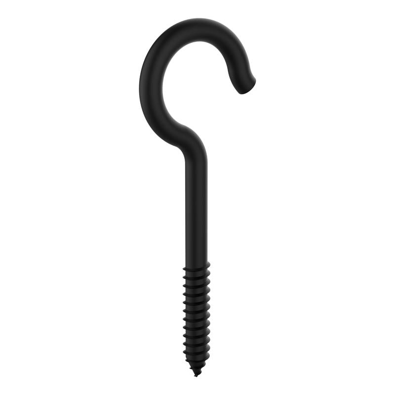 NATIONAL HARDWARE - National Hardware Medium Storm Shine Black Steel 4-5/16 in. L Ceiling Hook 125 lb 1 pk