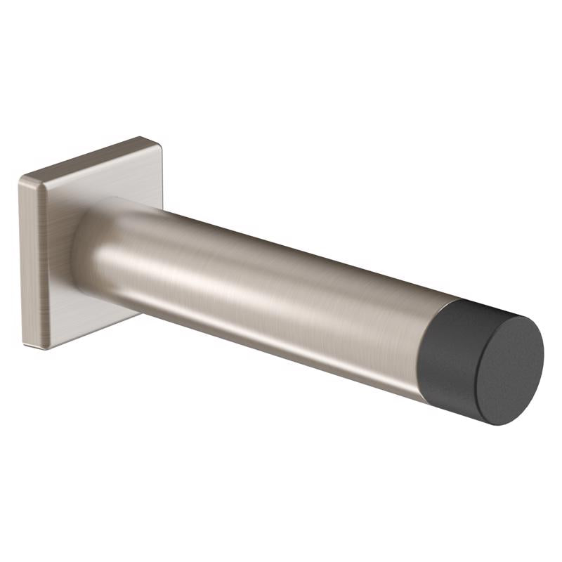 NATIONAL HARDWARE - National Hardware Reed 1 in. W X 3 in. L Aluminum Satin Nickel Door Stop Mounts to door and wall