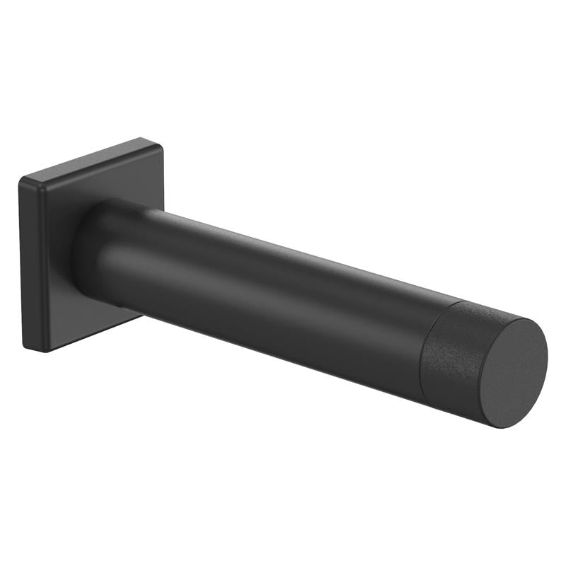 NATIONAL HARDWARE - National Hardware Reed 1 in. W X 3 in. L Aluminum Matte Black Door Stop Mounts to wall Carded in.