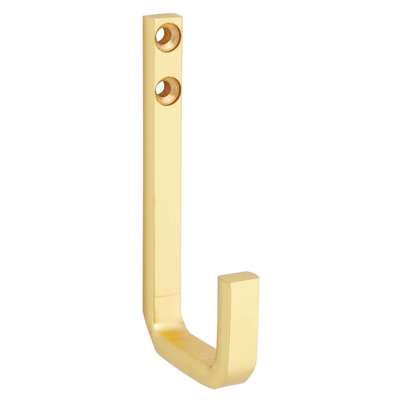 NATIONAL HARDWARE - National Hardware Reed Medium Brushed Gold Steel 4 in. L Hook 60 lb 1 pk [N337-917]