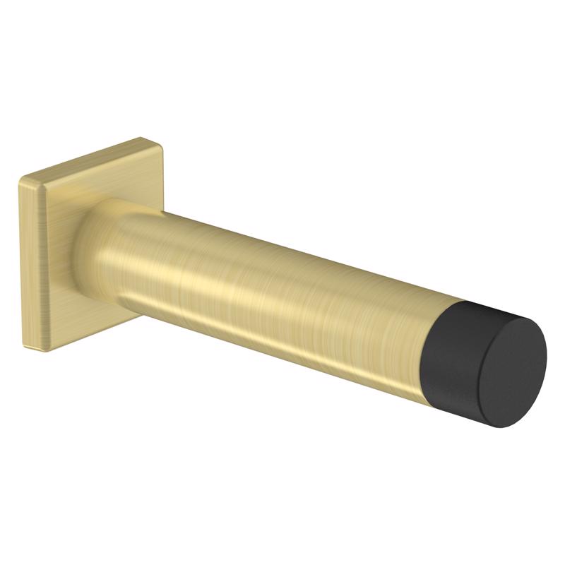 NATIONAL HARDWARE - National Hardware Reed 1 in. W X 3 in. L Aluminum Brushed Gold Door Stop Mounts to door and wall