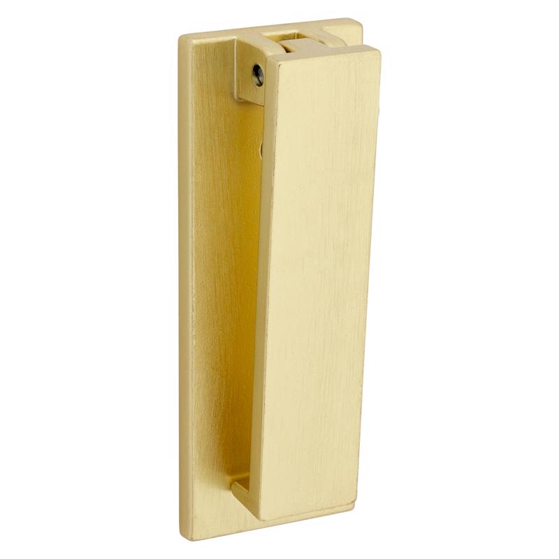 NATIONAL HARDWARE - National Hardware Reed 4.75 in. L Brushed Gold Brass Door Knocker