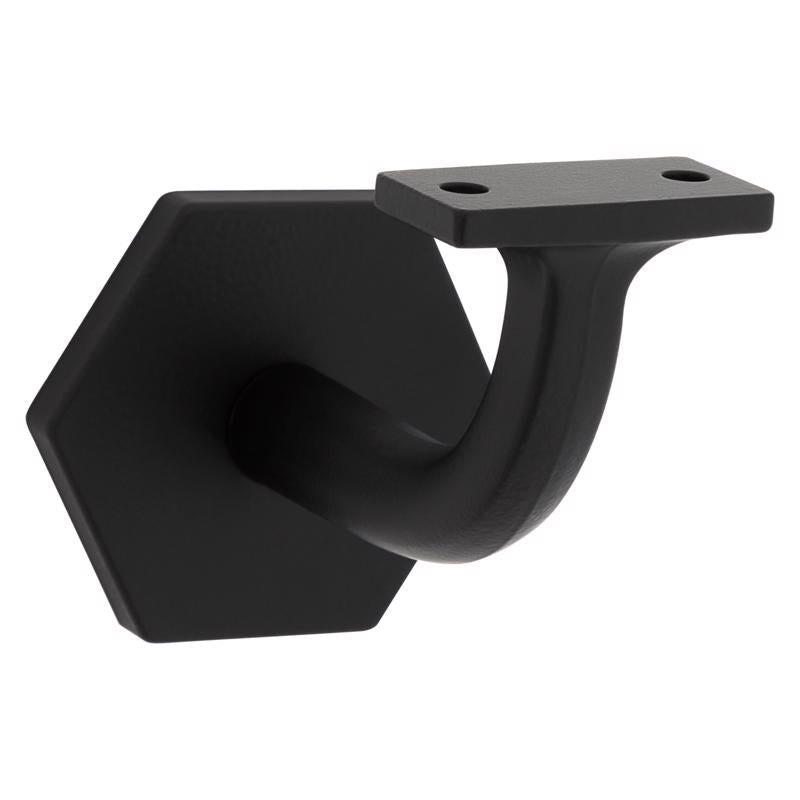 NATIONAL HARDWARE - National Hardware Powell Black Zinc Die Cast w/Steel Strap Handrail Bracket 3-5/32 in. L 150 lb