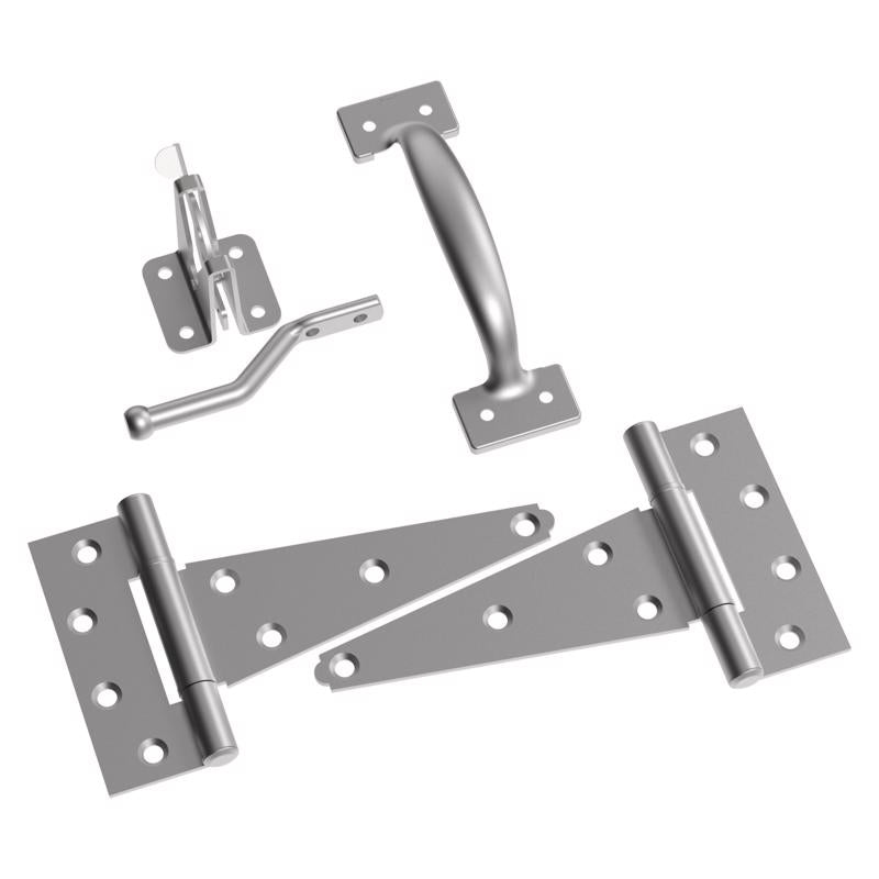 NATIONAL HARDWARE - National Hardware Galvanized Silver Steel T-Hinge Gate Kit 1 pk