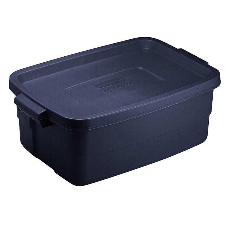 RUBBERMAID - Rubbermaid Roughneck 3 gal Navy Storage Box 7 in. H X 10.625 in. W X 15.687 in. D Stackable - Case of 6