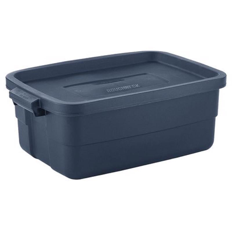 RUBBERMAID - Rubbermaid Roughneck 10 gal Navy Storage Box 8.875 in. H X 15.875 in. W X 23.875 in. D Stackable - Case of 8
