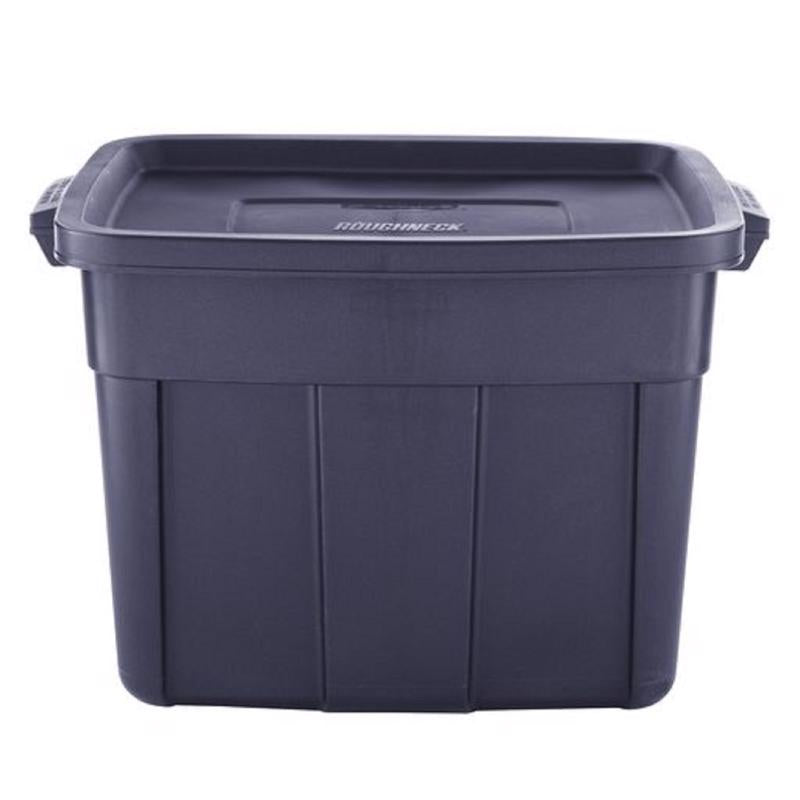 RUBBERMAID - Rubbermaid Roughneck 18 gal Navy Storage Box 16.375 in. H X 15.875 in. W X 23.875 in. D Stackable - Case of 6