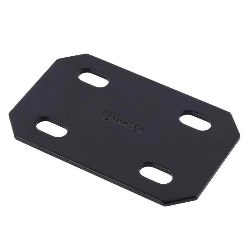 HAMPTON - Hampton 1/8 in. H X 3 in. W X 4.75 in. L Black Steel Mending Plate