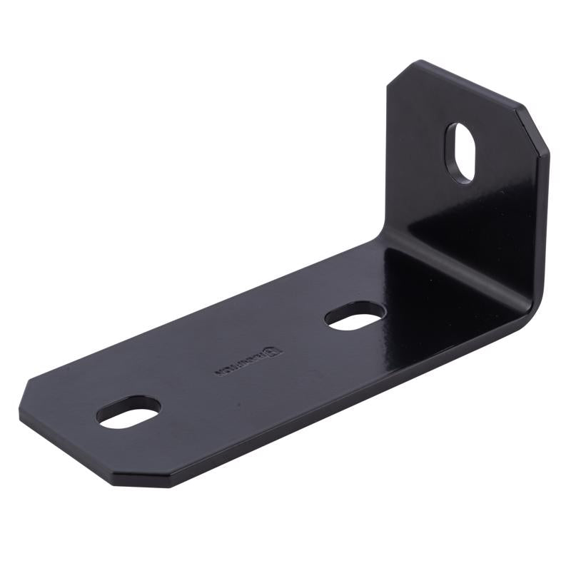 HAMPTON - Hampton 3 in. H X 6.5 in. W X 1/8 in. D Black Steel Inside/Outside Corner Brace