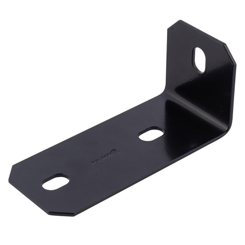 HAMPTON - Hampton 6.8 in. H X 3 in. W X 3/16 in. D Black Steel Inside/Outside Corner Brace