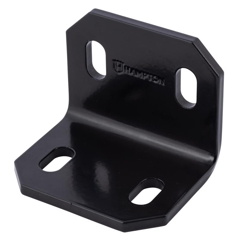 HAMPTON - Hampton 2.4 in. H X 3 in. W X 3/16 in. D Black Steel Inside/Outside Corner Brace [02-3405-208]