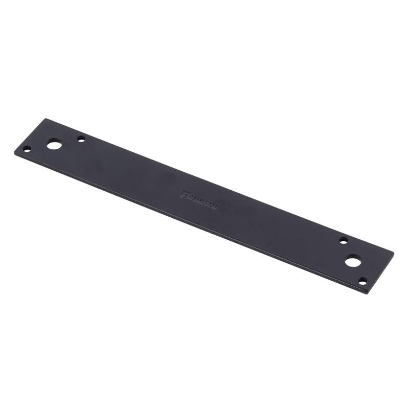 HAMPTON - Hampton 10 in. H X 1.5 in. W X 1/8 in. D Black Steel Strap Brace