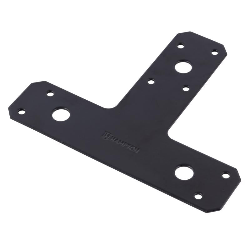 HAMPTON - Hampton 11/16 in. H X 5 in. W X 6 in. L Black Steel T-Plate