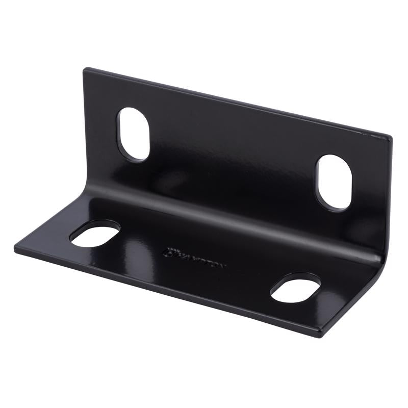 HAMPTON - Hampton 2.09 in. H X 5 in. W X 1/8 in. D Black Steel Inside/Outside Corner Brace