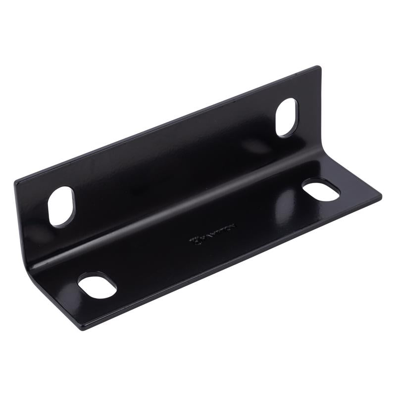 HAMPTON - Hampton 7 in. H X 2.10 in. W X 1/8 in. D Black Steel Inside/Outside Corner Brace