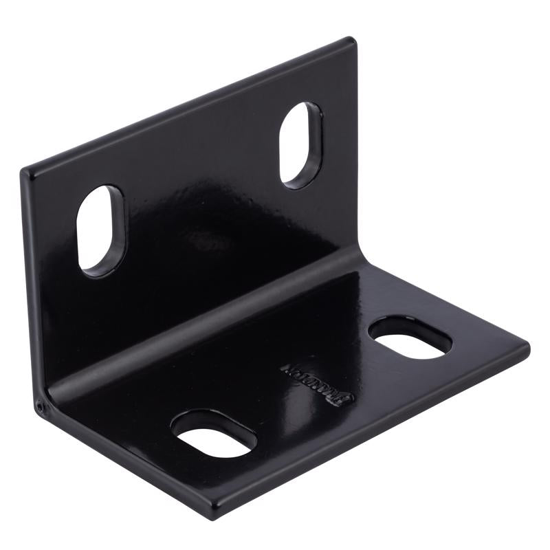 HAMPTON - Hampton 4.62 in. H X 3 in. W X 1/4 in. D Black Steel Inside/Outside Brace