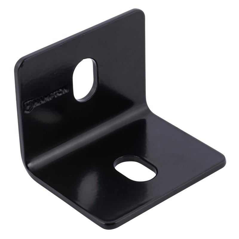 HAMPTON - Hampton 2.40 in. H X 2.40 in. W X 1/8 in. D Black Steel Inside/Outside Square Corner Brace