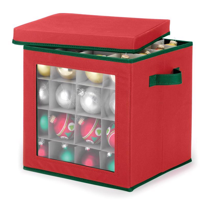 WHITMOR - Whitmor Clear/Red Ornament Storage Bag 12 in. H X 12 in. W X 12 in. D - Case of 6