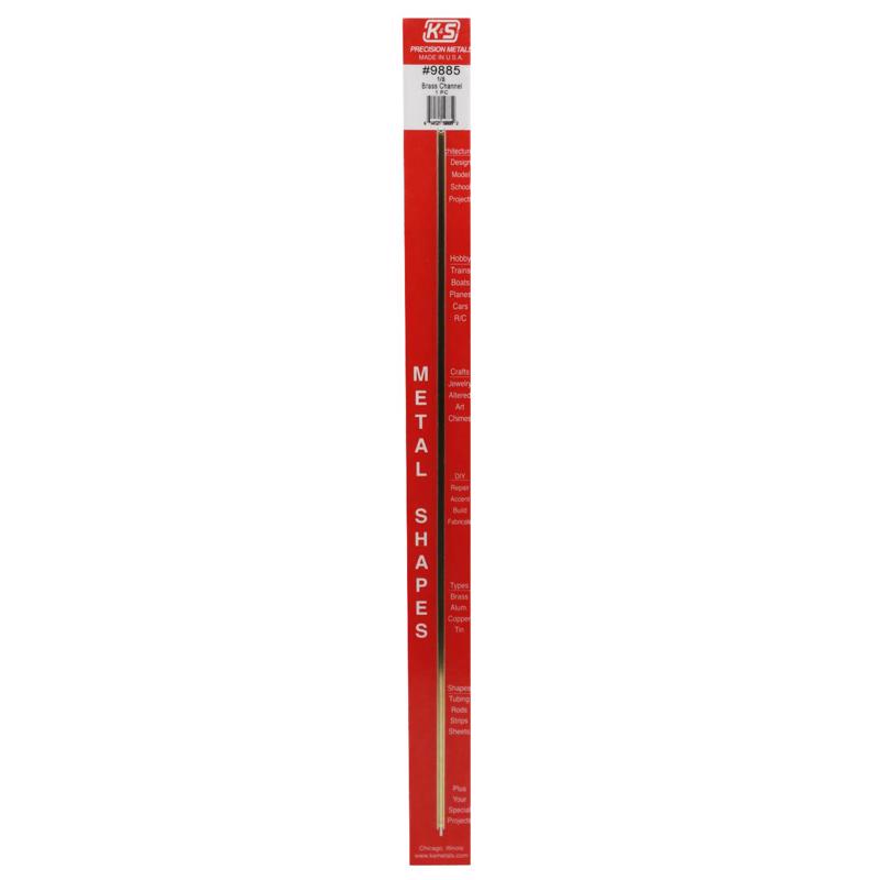 K&S - K&S 1/8 in. W X 12 in. L Square Brass Tube 1 pk [9885]