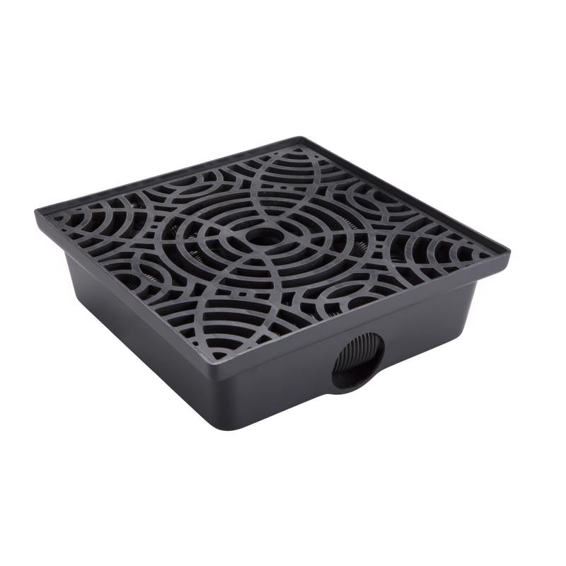 STEALTHDRAIN - StealthDrain 4.25 in. H X 12 in. W X 12 each L Black Vinyl Downspout Extension