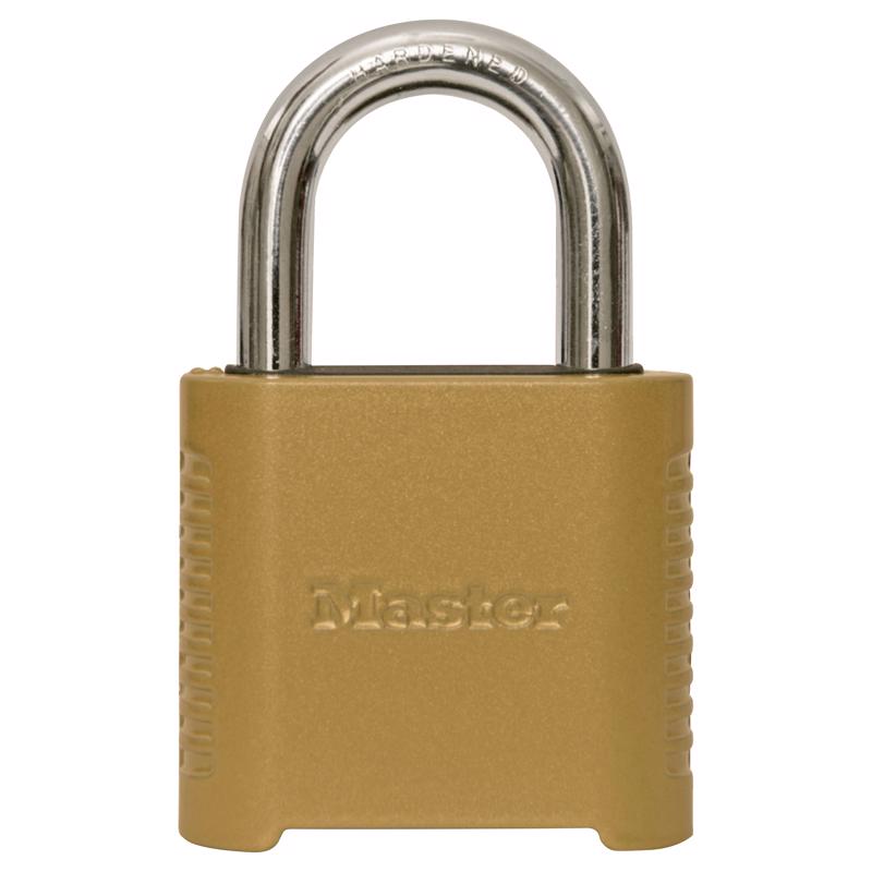 MASTER LOCK - Master Lock 1.13 in. H X 2 in. W X 6.56 in. L Steel 4-Dial Combination Padlock