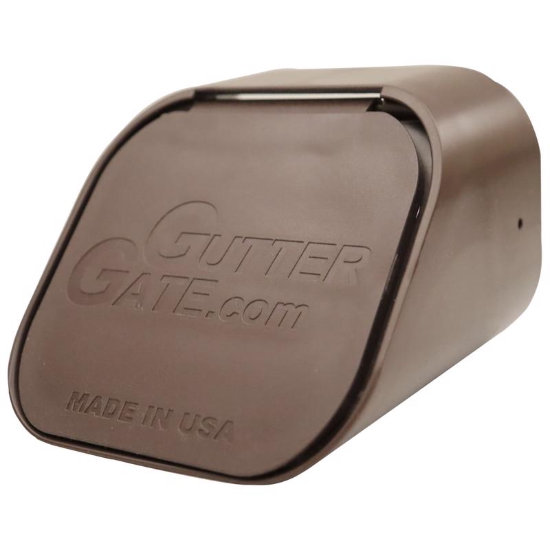 GUTTERGATE - GutterGate 2 in. H X 2 in. W X 3 in. L Brown Plastic Rectangular Downspout Adapter