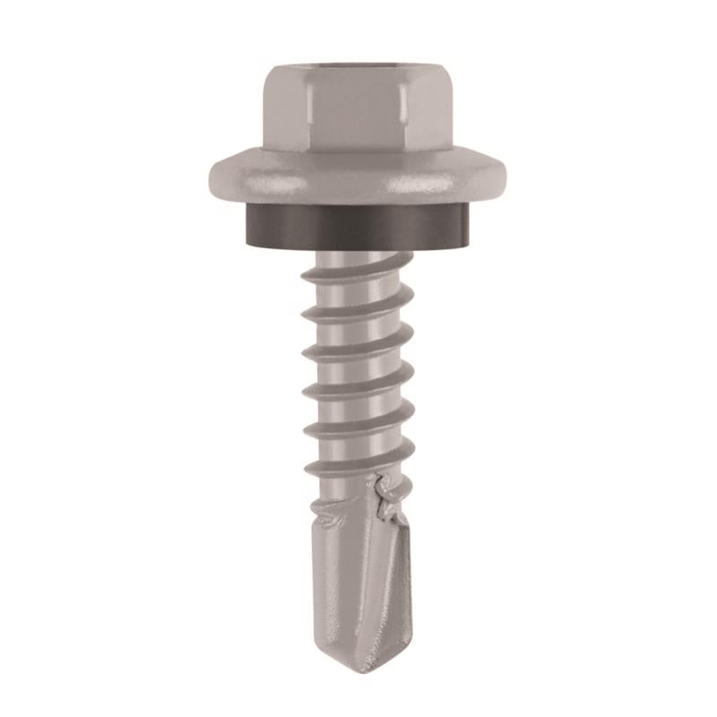 TEKS ELITE - Teks Elite No. 12 X 1 in. L Hex Drive Hex Washer Head Roofing Screws 80 pk