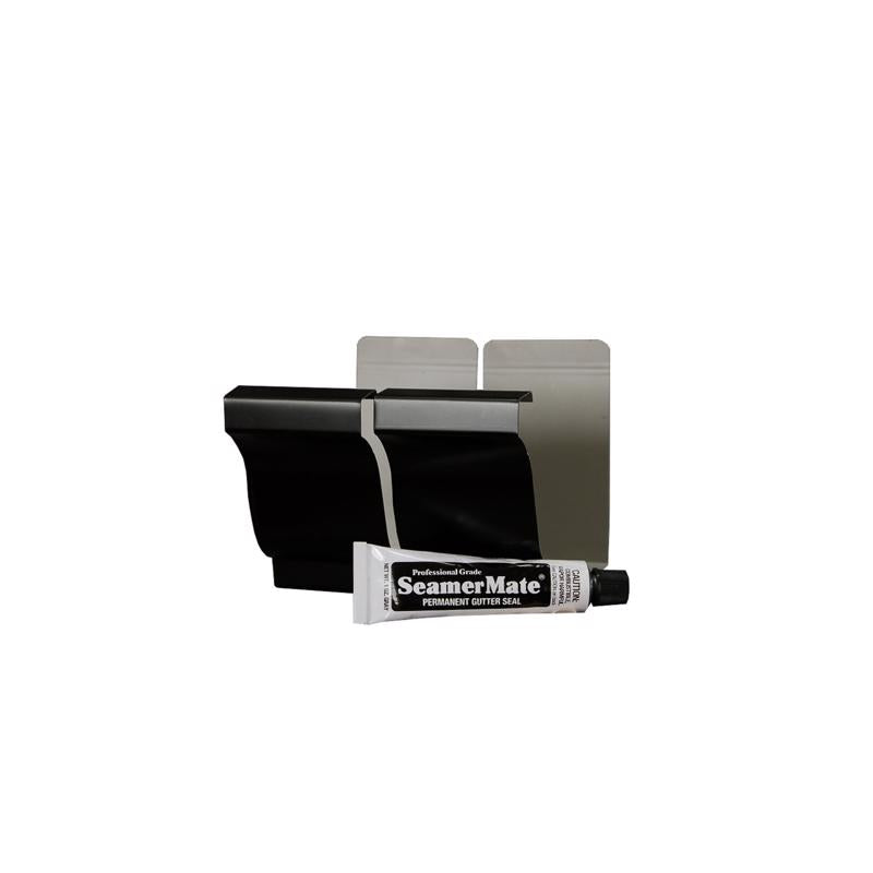 AMERIMAX - Amerimax 5 in. W X 3 in. L Black Aluminum K Gutter Connector - Case of 25