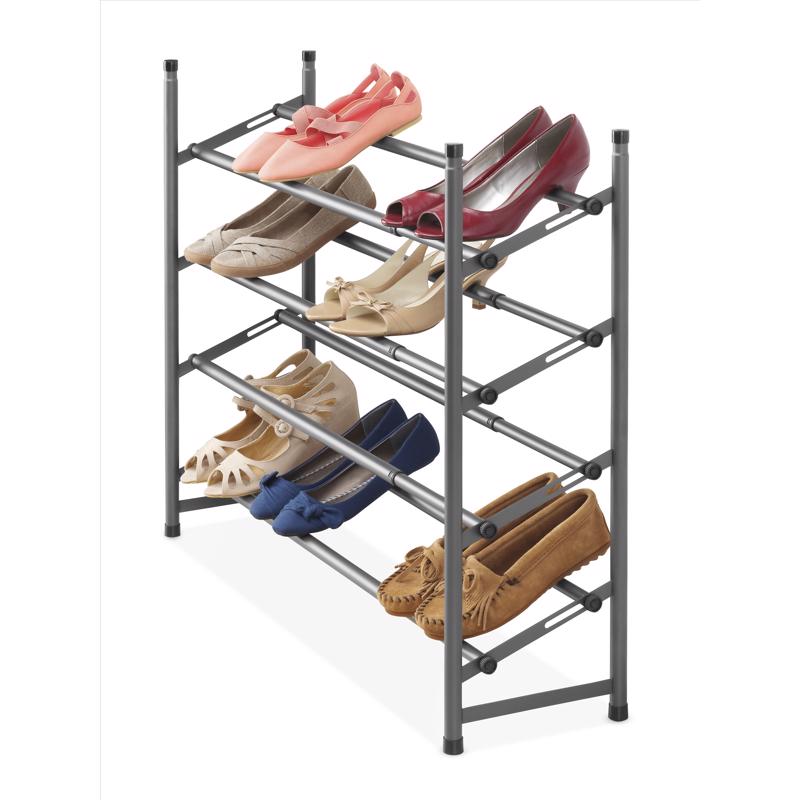 WHITMOR - Whitmor 27 in. H X 9.12 in. W X 46 in. L Metal Floor Shoe Rack