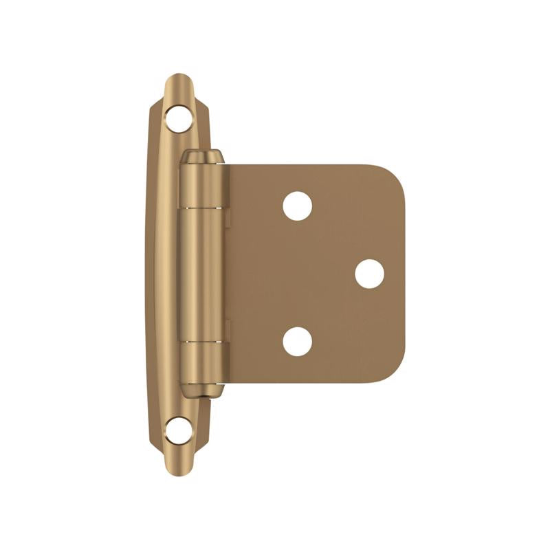 AMEROCK - Amerock 2-3/4 in. W X 1-3/4 in. L Champagne Bronze Steel Overlay Hinge 2 pk