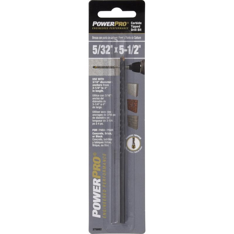 HILLMAN - HILLMAN Power Pro 5/32 in. X 5-1/2 in. L Carbon Steel Drill Bit 1 pk