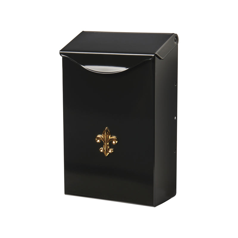 SOLAR GROUP - Gibraltar Mailboxes City Classic Galvanized Steel Wall Mount Black Mailbox