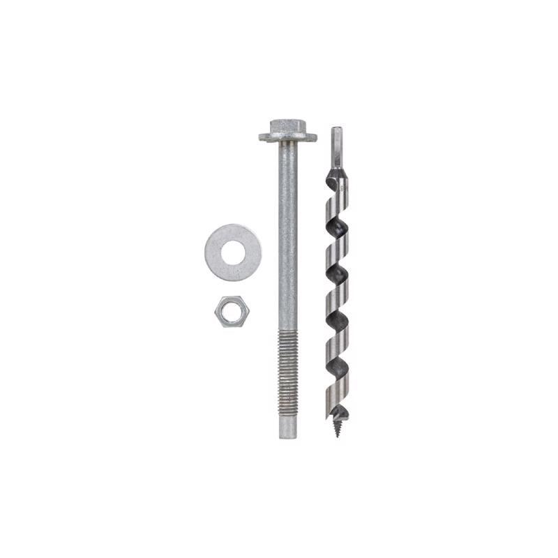 GRK FASTENERS - GRK Fasteners AugerBolt 1/2 in. D X 7 in. L Carbon Steel Hex Head Anchor Bolts 1 pk [81272]