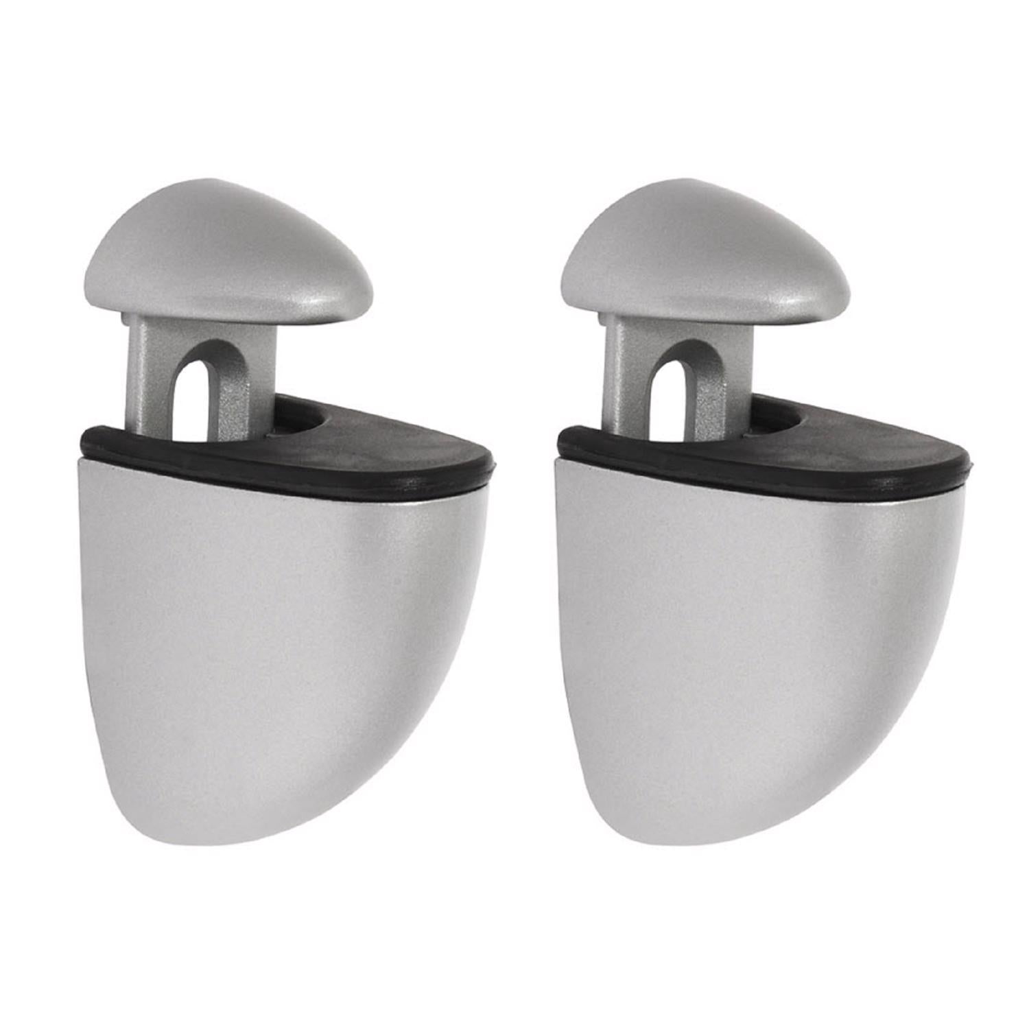 Dolle Jam 3 in. H X 1 in. W X 1.6 in. D Silver Metal Shelf Clips - Case of 5