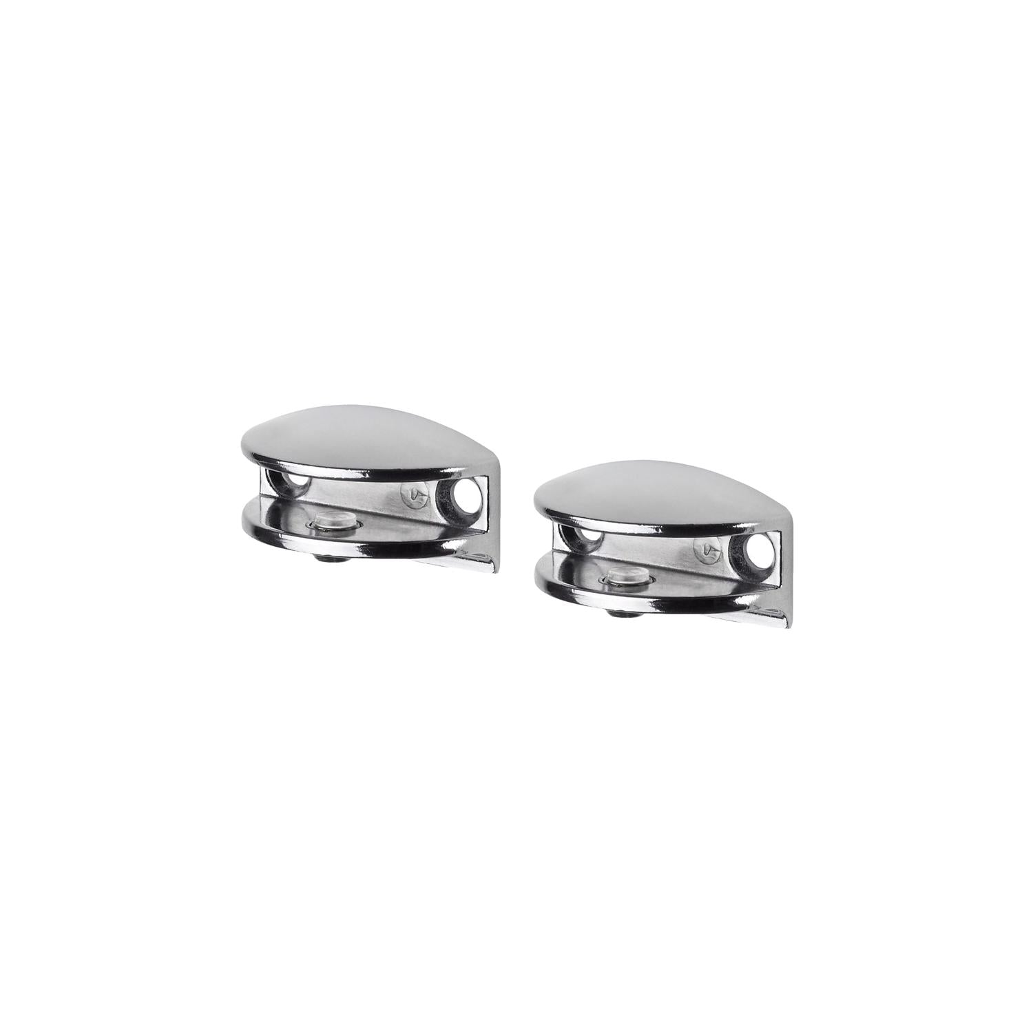 Dolle Flic 1.6 in. H X 1.6 in. W X 0.8 in. D Silver Metal Shelf Clips - Case of 8
