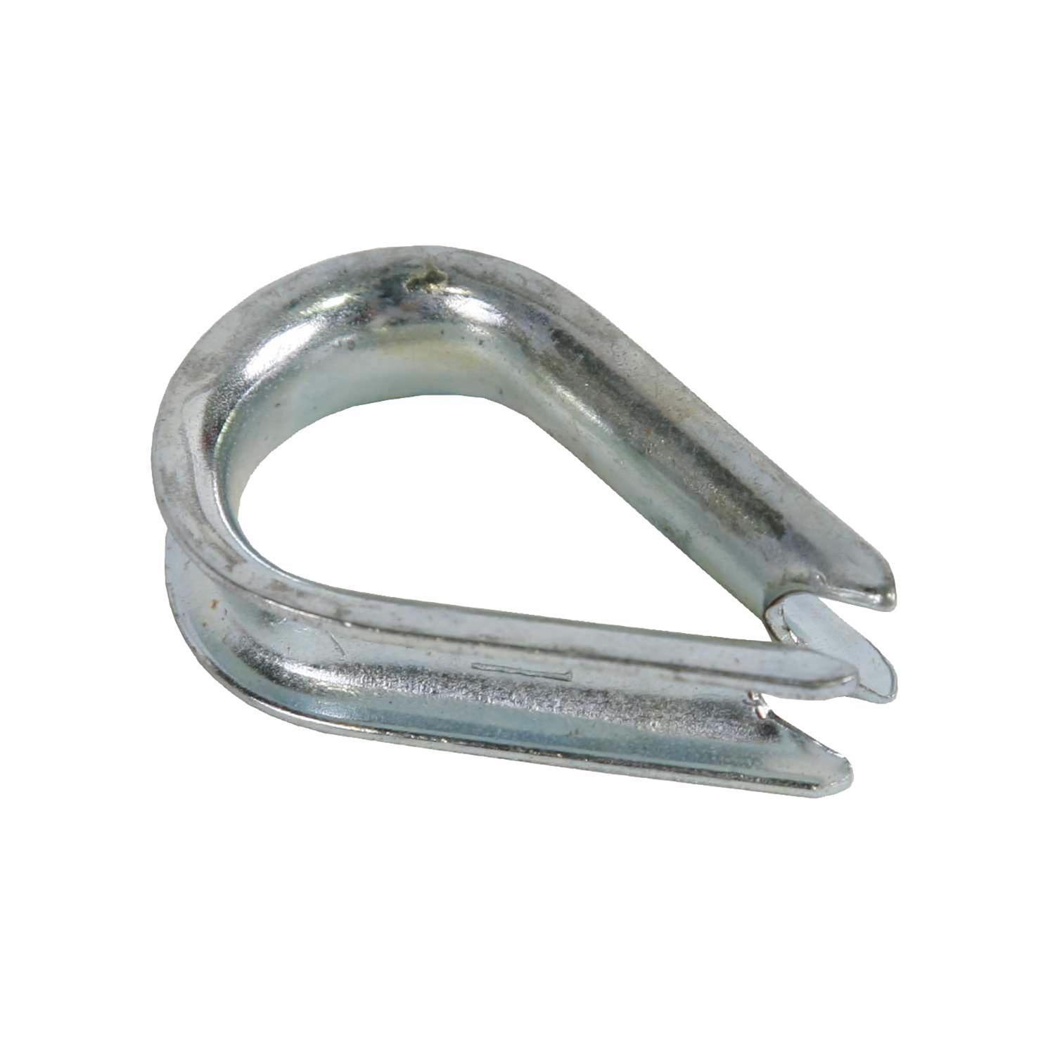 Koch Industries Zinc-Plated Steel 3/8 in. D Wire Rope Thimble - Case of 10