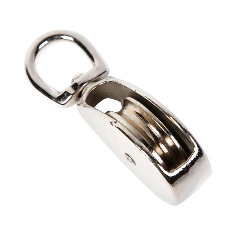 KOCH INDUSTRIES - Koch Industries 1.5 in. D Nickel Zinc Swivel Eye Single Sheave Swivel Eye Pulley